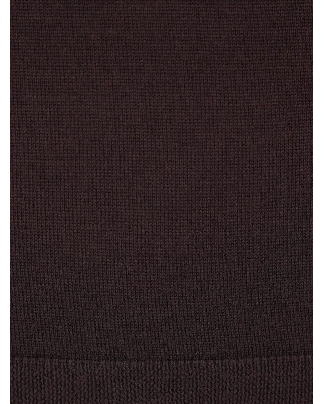 Allude Black Roll-Neck Short-Sleeve Sweater