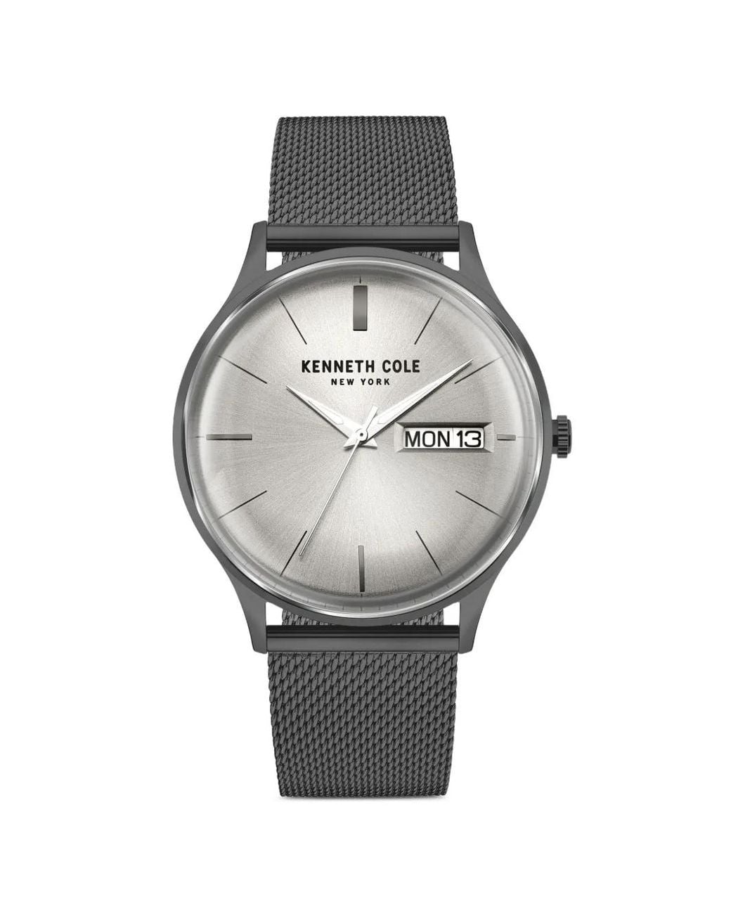 Kenneth Cole Gray Montre À Détail De Logo Mm for men