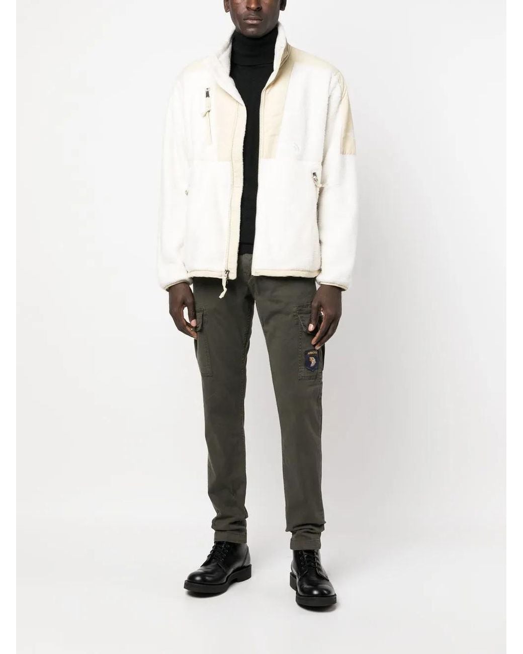 Alpha Industries Green Logo-Patch Cargo Trousers for men
