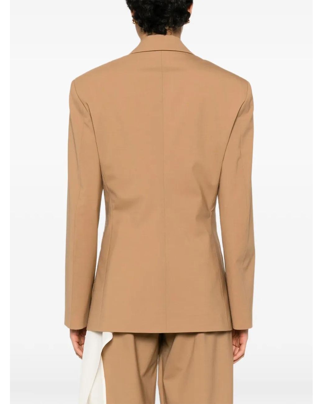 Blazer Con Bolsillos De Parche Covert de color Natural