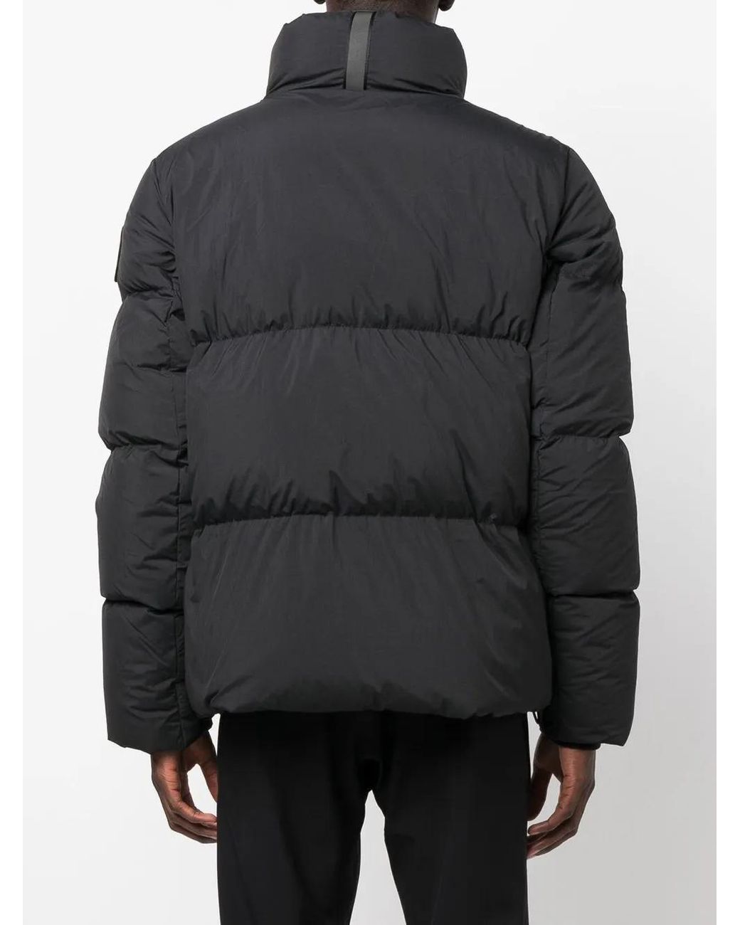 Canada Goose Black Everett Funnel-Neck Padded Jacket for men