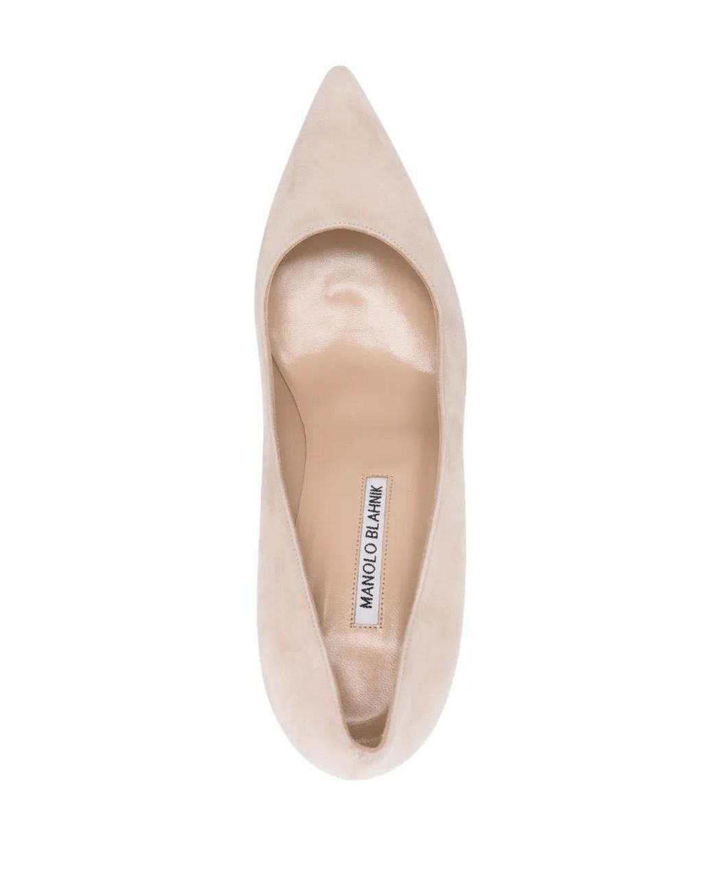 Manolo Blahnik Pink Suede Pointed-Toe BB Pumps