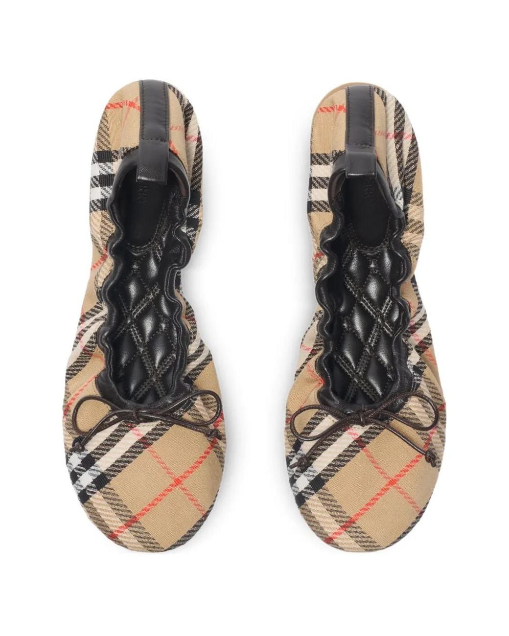 Ballerine Check di Burberry in Natural