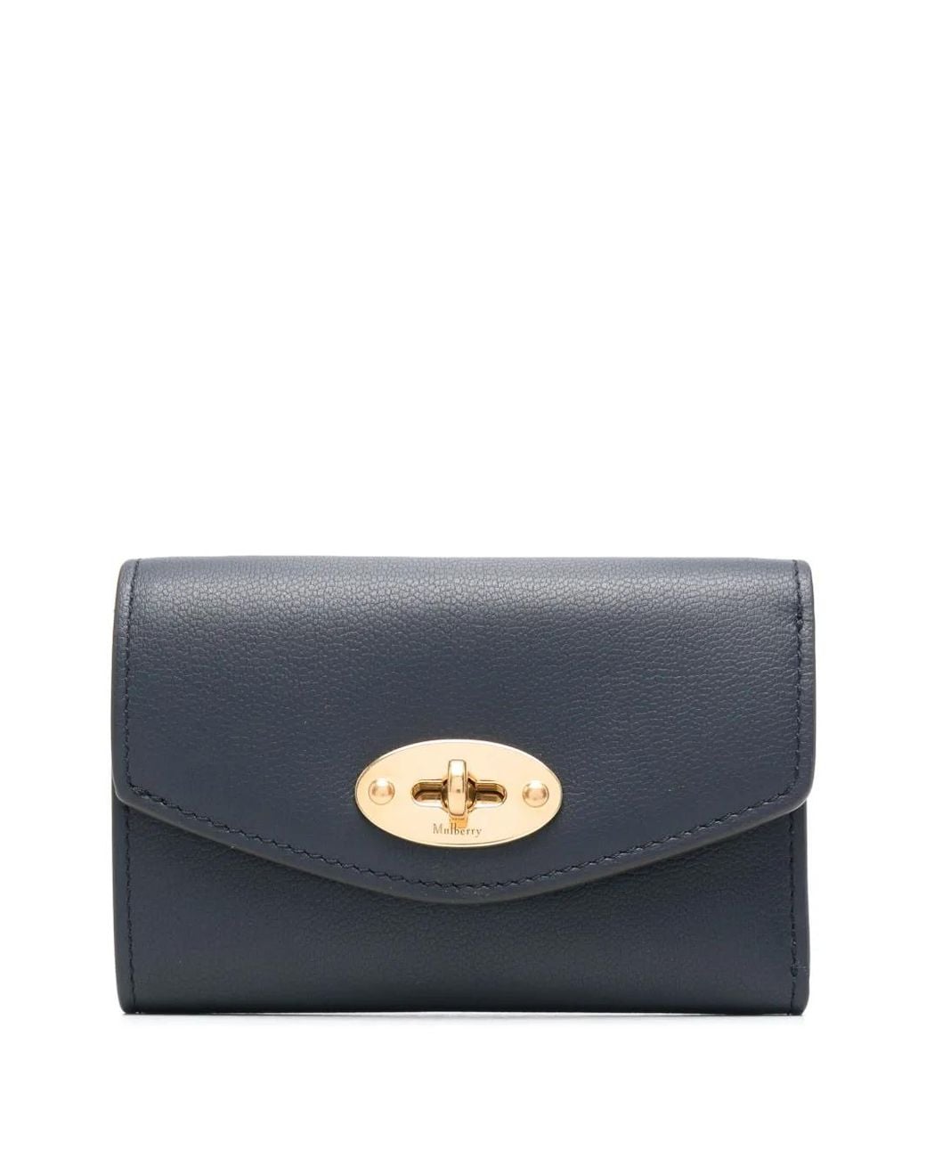 Mulberry Blue Darley Folded Multi-Card Wallet