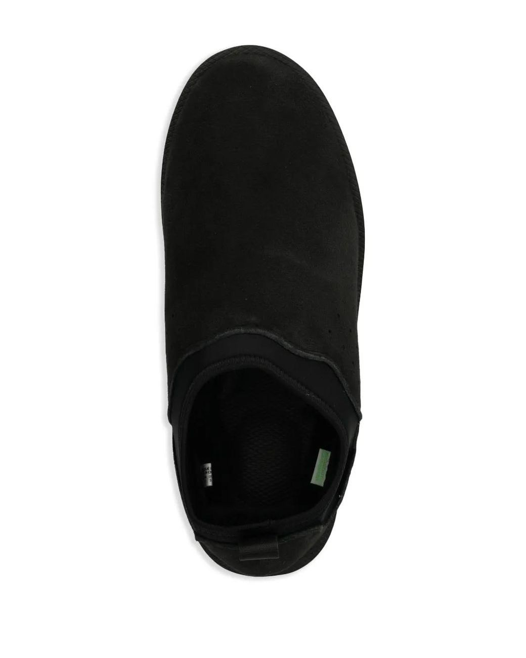 Suicoke Black Suede Slippers for men