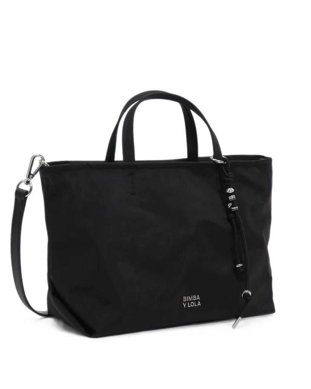 Bimba Y Lola Black Sac À Main Médium En Nylon
