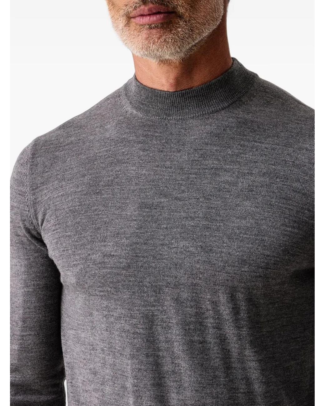 Joop! Pullover Mit Geripptem Saum in Gray für Herren