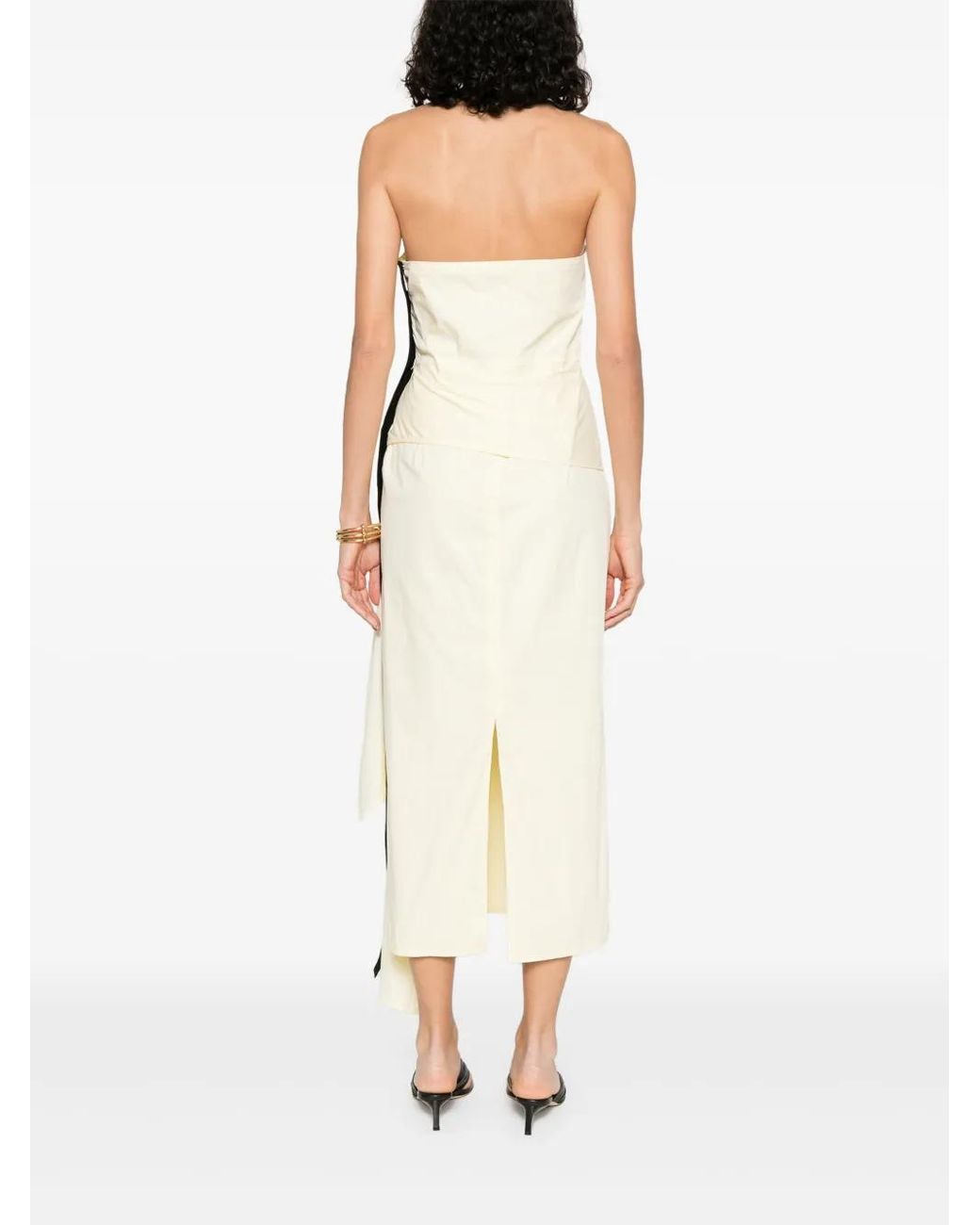 16Arlington White Selene Midi Dress