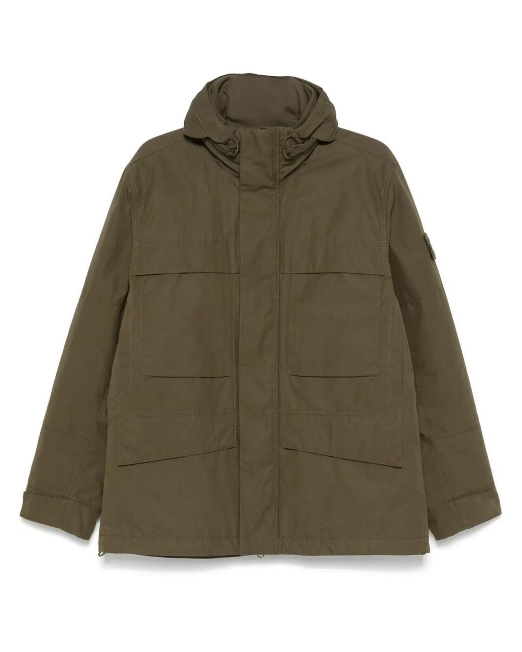 Stone Island Green Ghost Coat for men