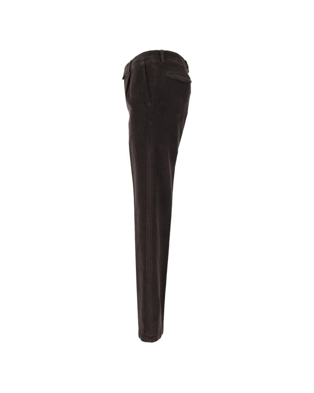 Briglia 1949 Black Pleated-Corduroy Chinos for men