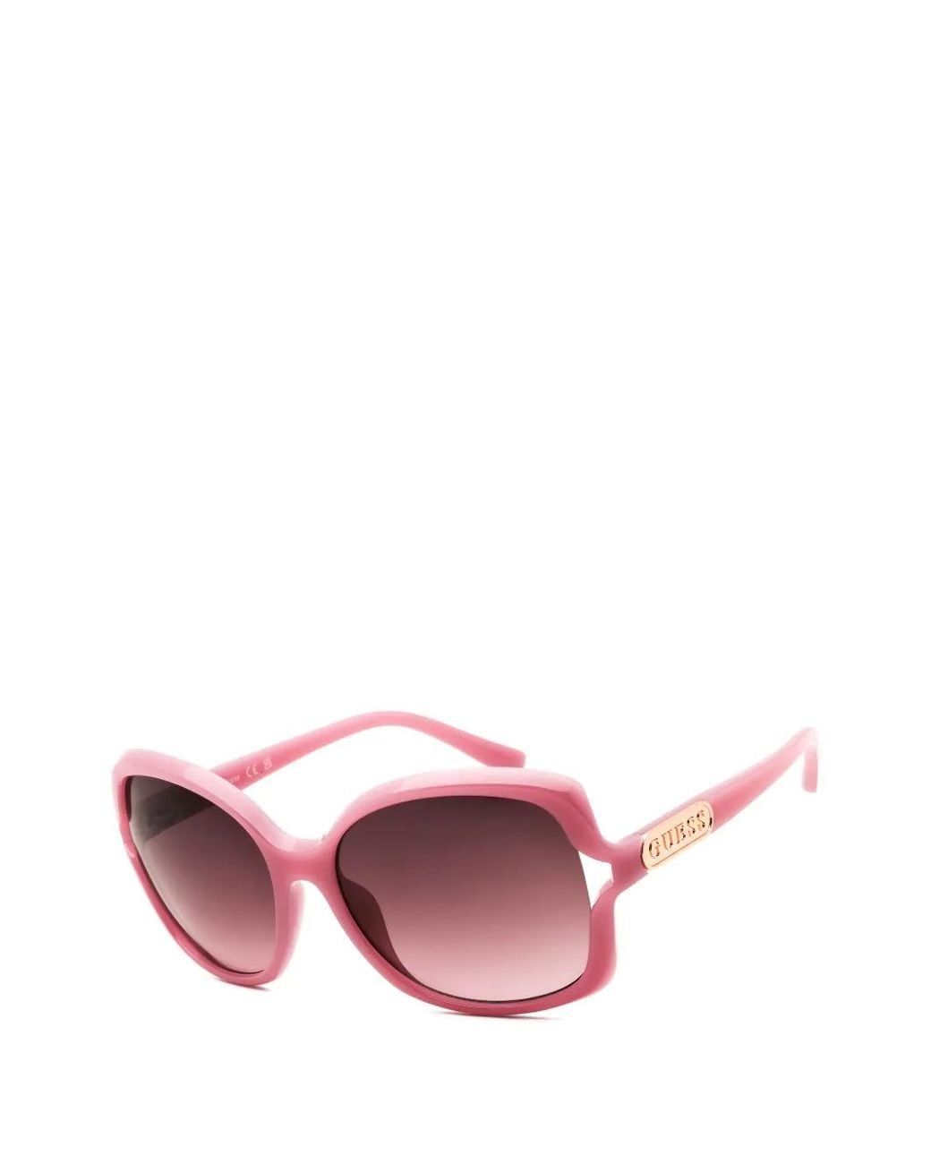 Guess Pink Rectangle-Frame Sunglasses