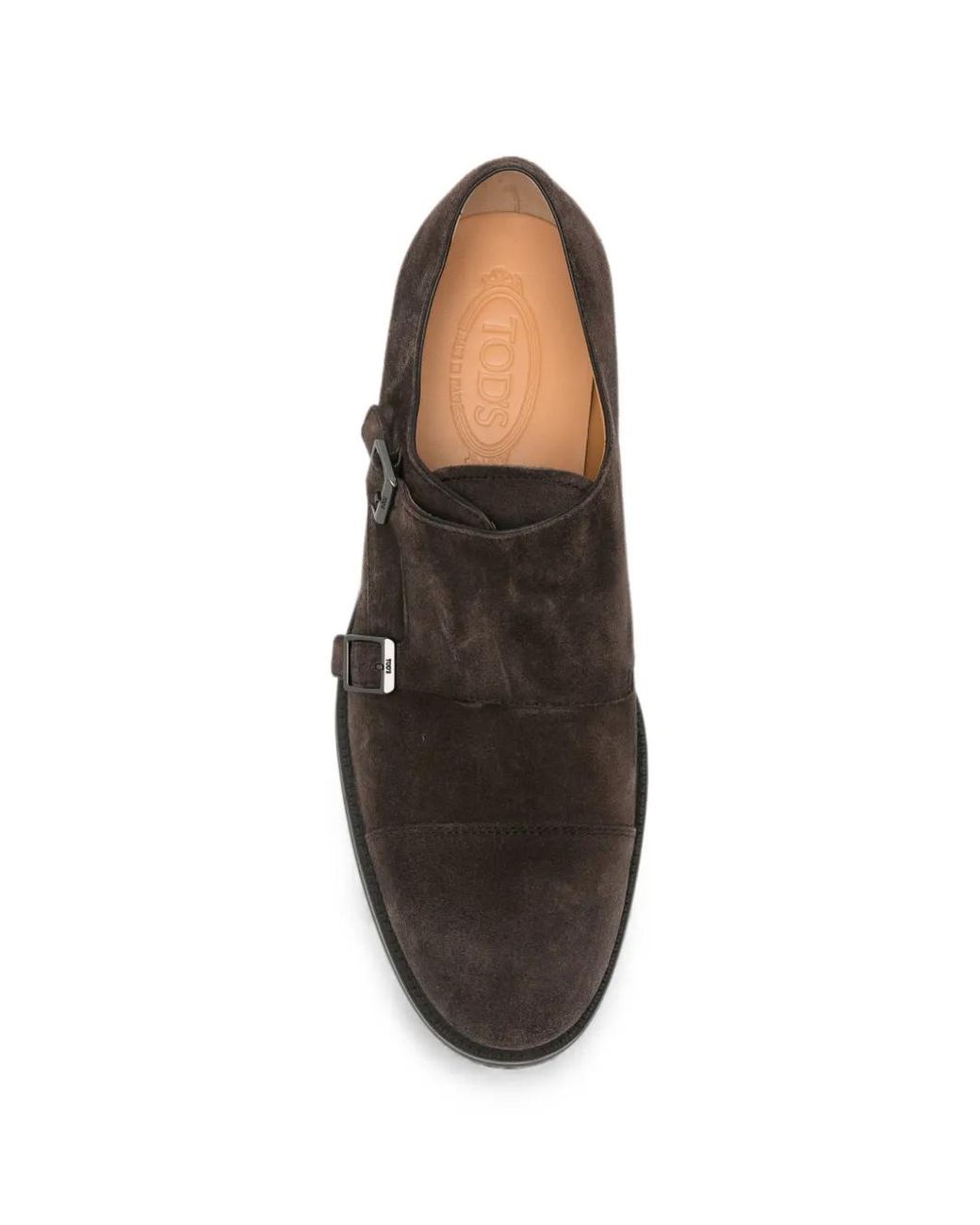 Tod's White Suede Monk Shoes for men