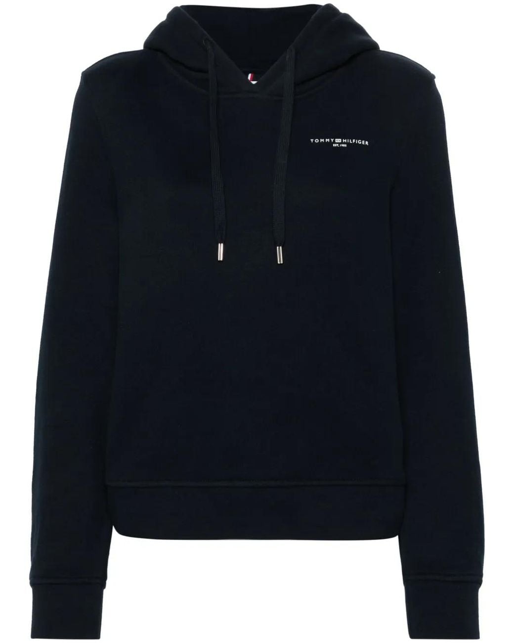 Tommy Hilfiger Blue Logo-Print Hoodie