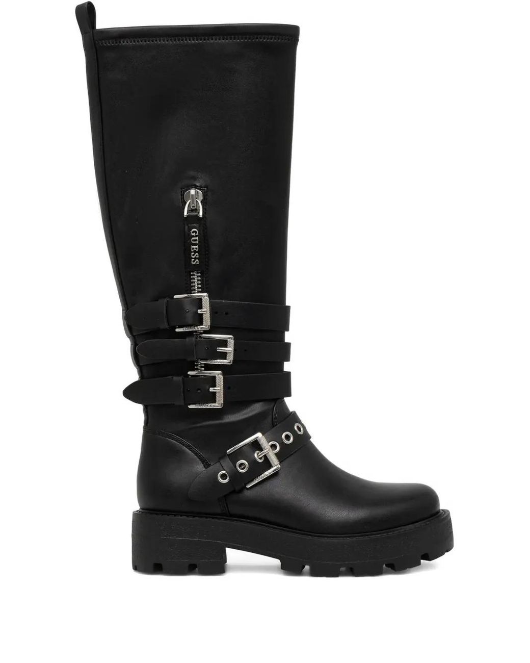 Guess Black Stiefeletten Mit Schnallen