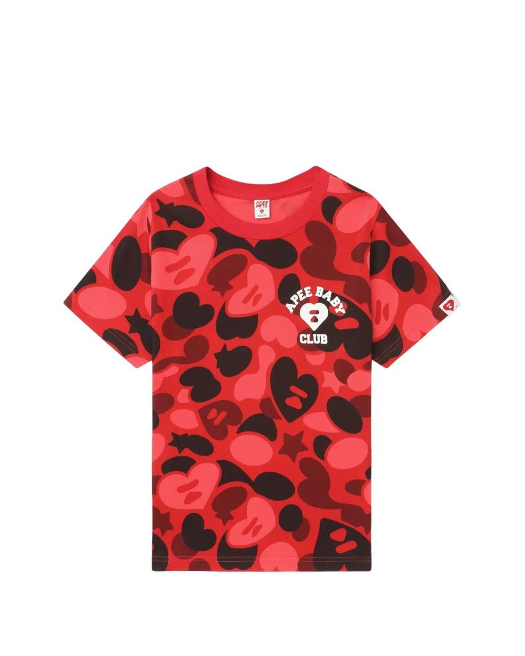 A Bathing Ape Red Logo T-Shirt