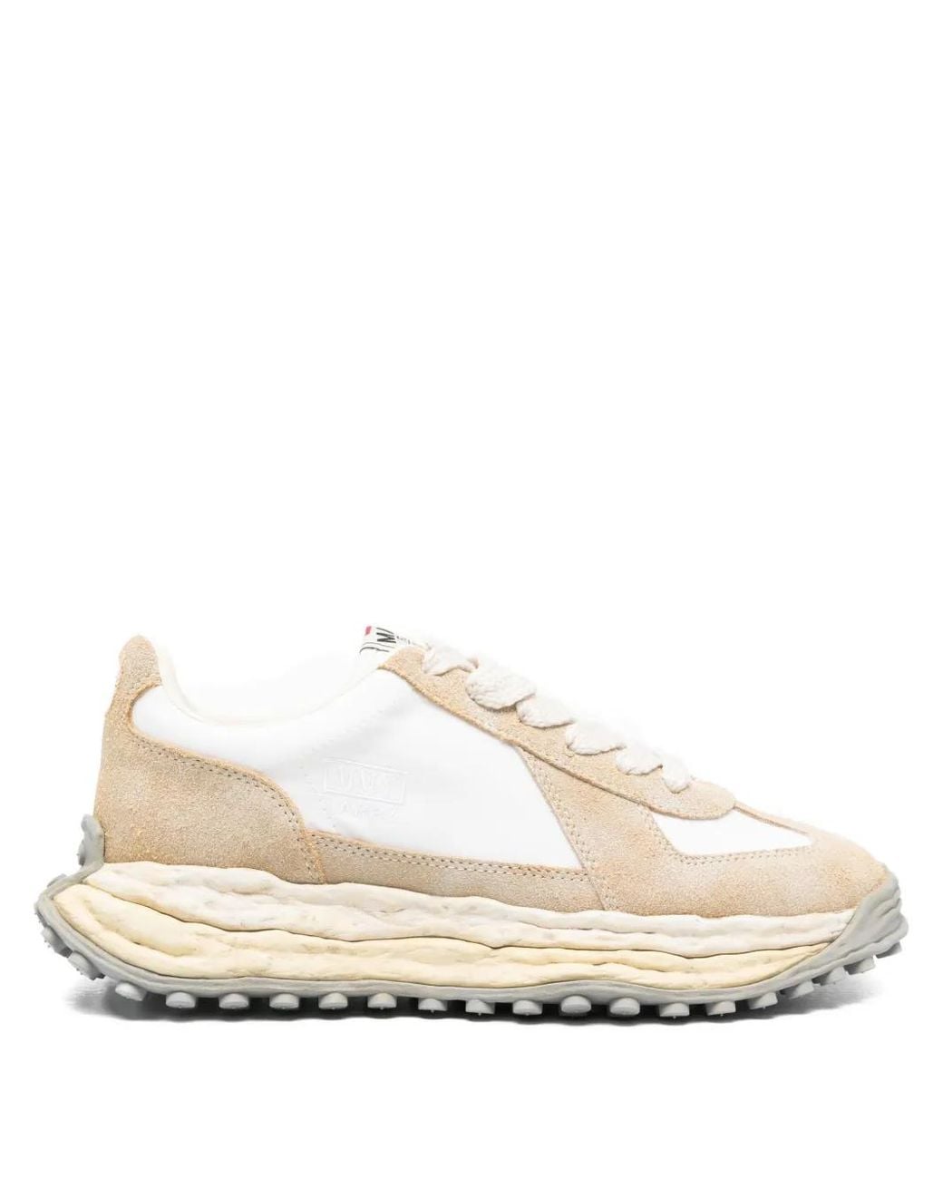 Maison Mihara Yasuhiro Natural Larry Og Sole Mix Material Low-Top Sneakers