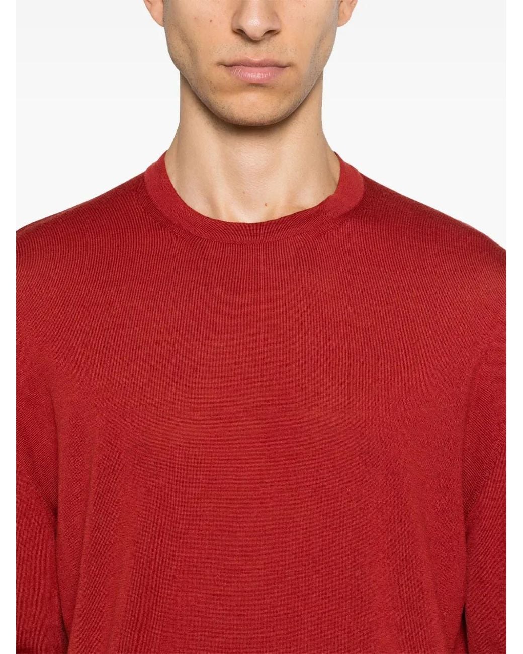 D4.0 Klassischer Pullover in Red für Herren