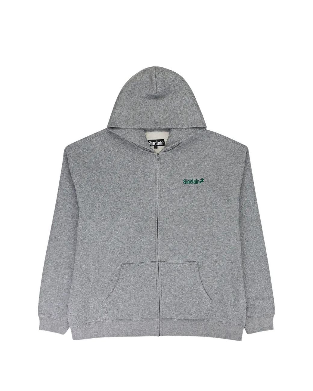 Sinclair Gray Zip-Up Hoodie for men