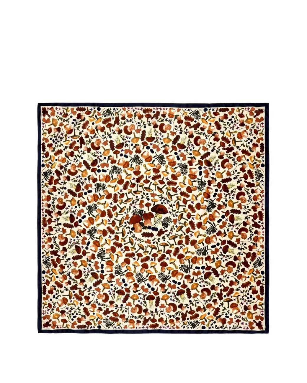 Bimba Y Lola Metallic Sand Mushroom Kaleidoscope Scarf
