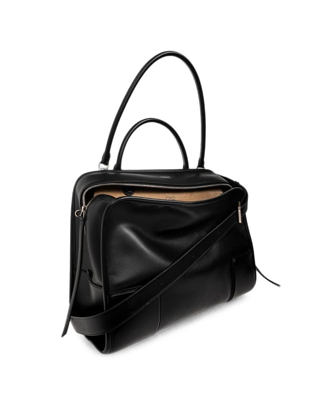 Loewe Black Xl Amazona 180 Leather Tote Bag for men