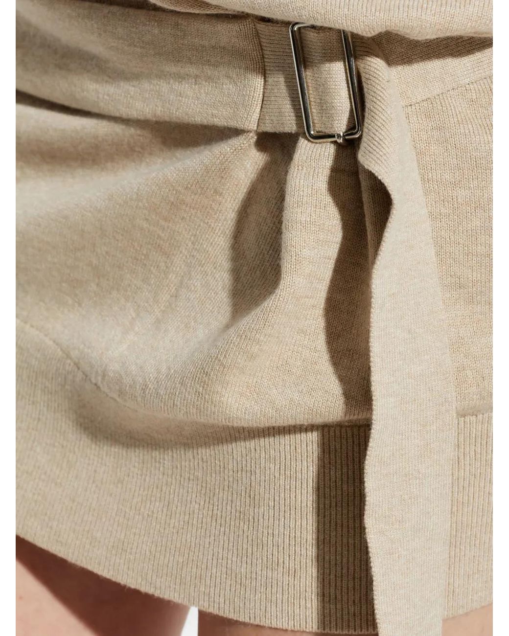 Isabel Marant Natural Bathilde Drape Mini Dress