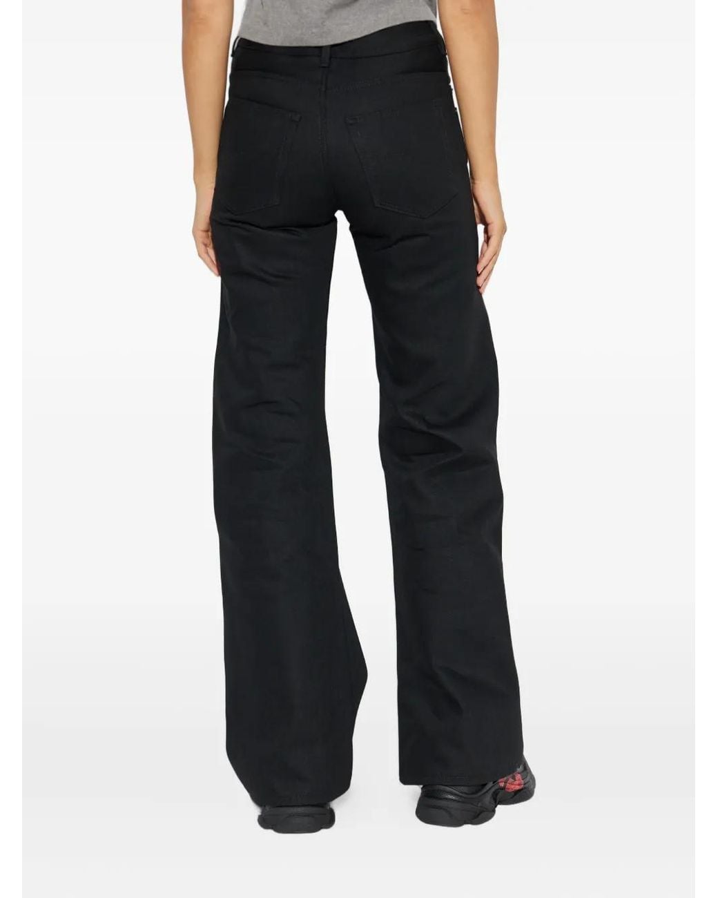 Balenciaga Black Belt-Loops Trousers