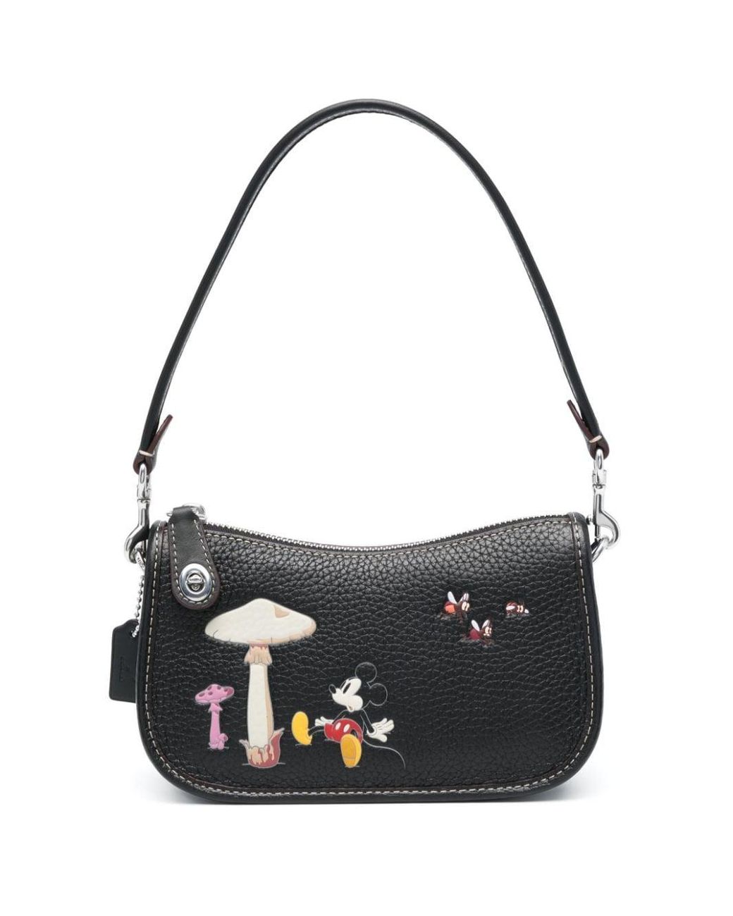 COACH X Disney Swinger 20 Leather Shoulder Bag in Black Lyst