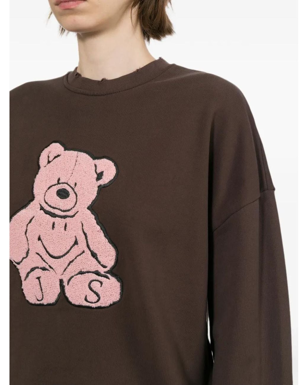 Joshua Sanders Brown Pull À Effet Usé Et Patch