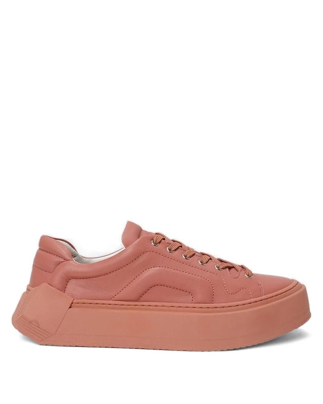 Pierre Hardy Pink Cubix Lace-Up Sneakers for men