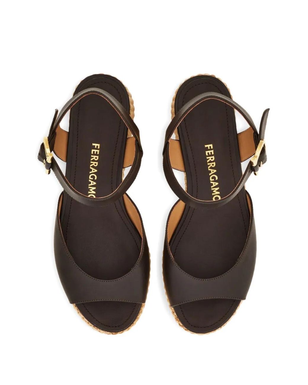 Ferragamo Natural Platform Sandals