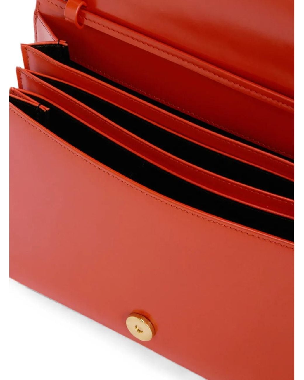 Jil Sander Red File Small Shoulder Bag