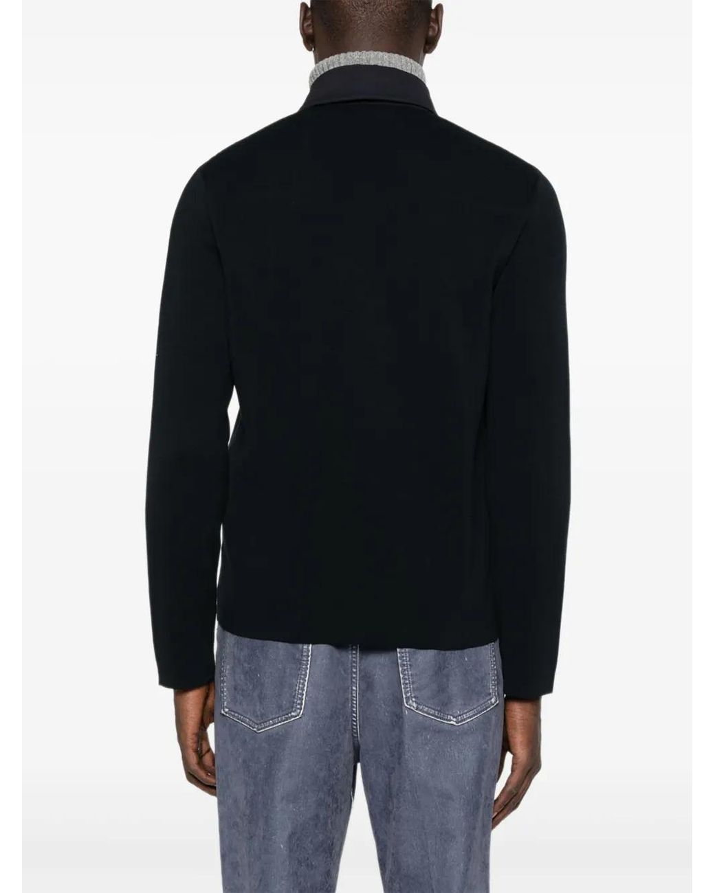 Chaqueta Con Botones Herno de hombre de color Black