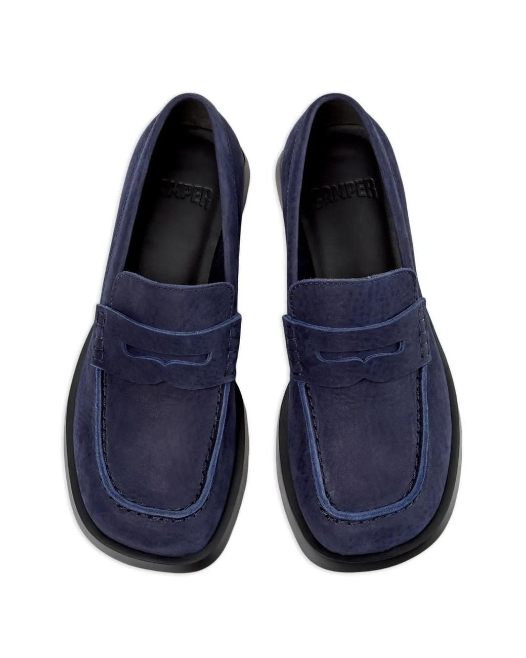 Camper Blue Dana Suede Loafers