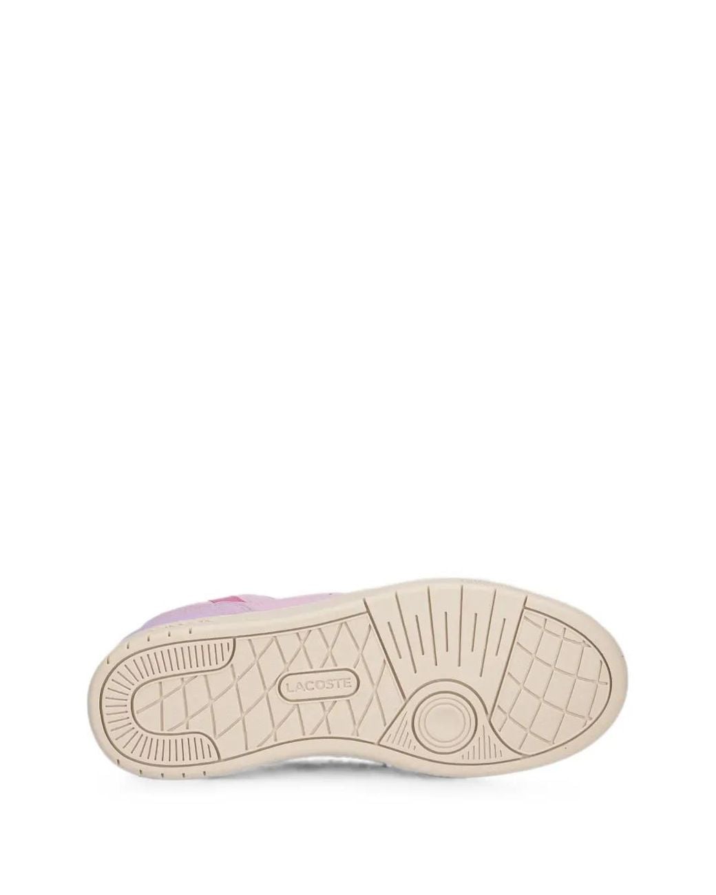 Lacoste Pink Logo-Patch Panelled Sneakers