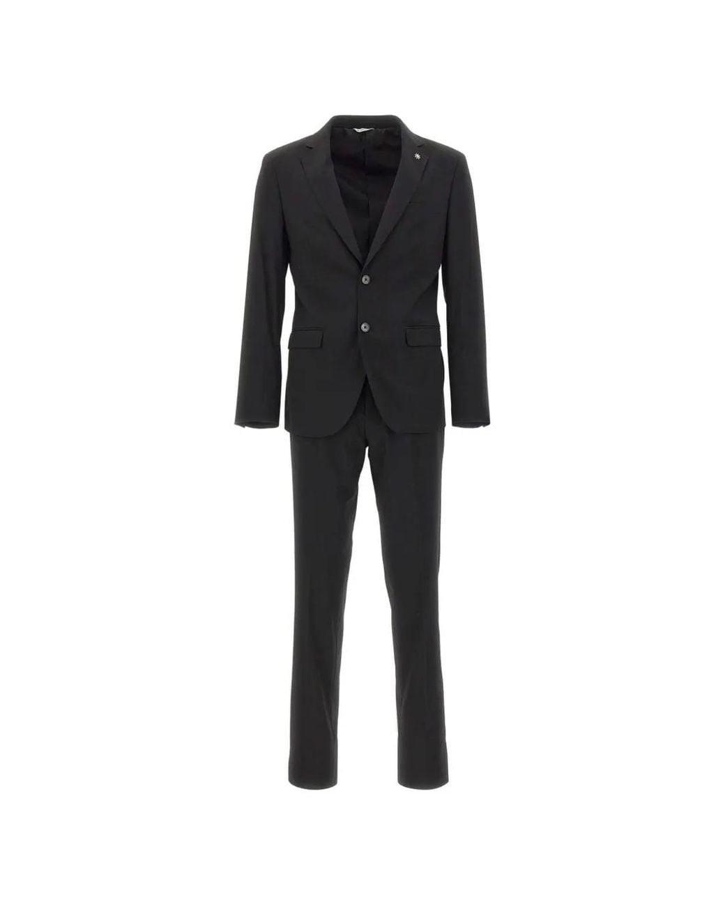 Manuel Ritz Pak Met Twee Knopen En Voorzak in het Black voor heren