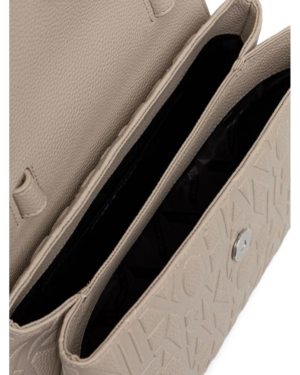 ARMANI EXCHANGE Natural Logo-Embossed Handbag