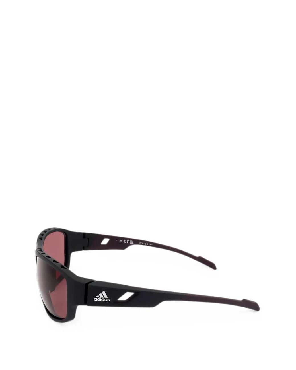 Adidas Pink Sport Rectangle-Frame Sunglasses for men