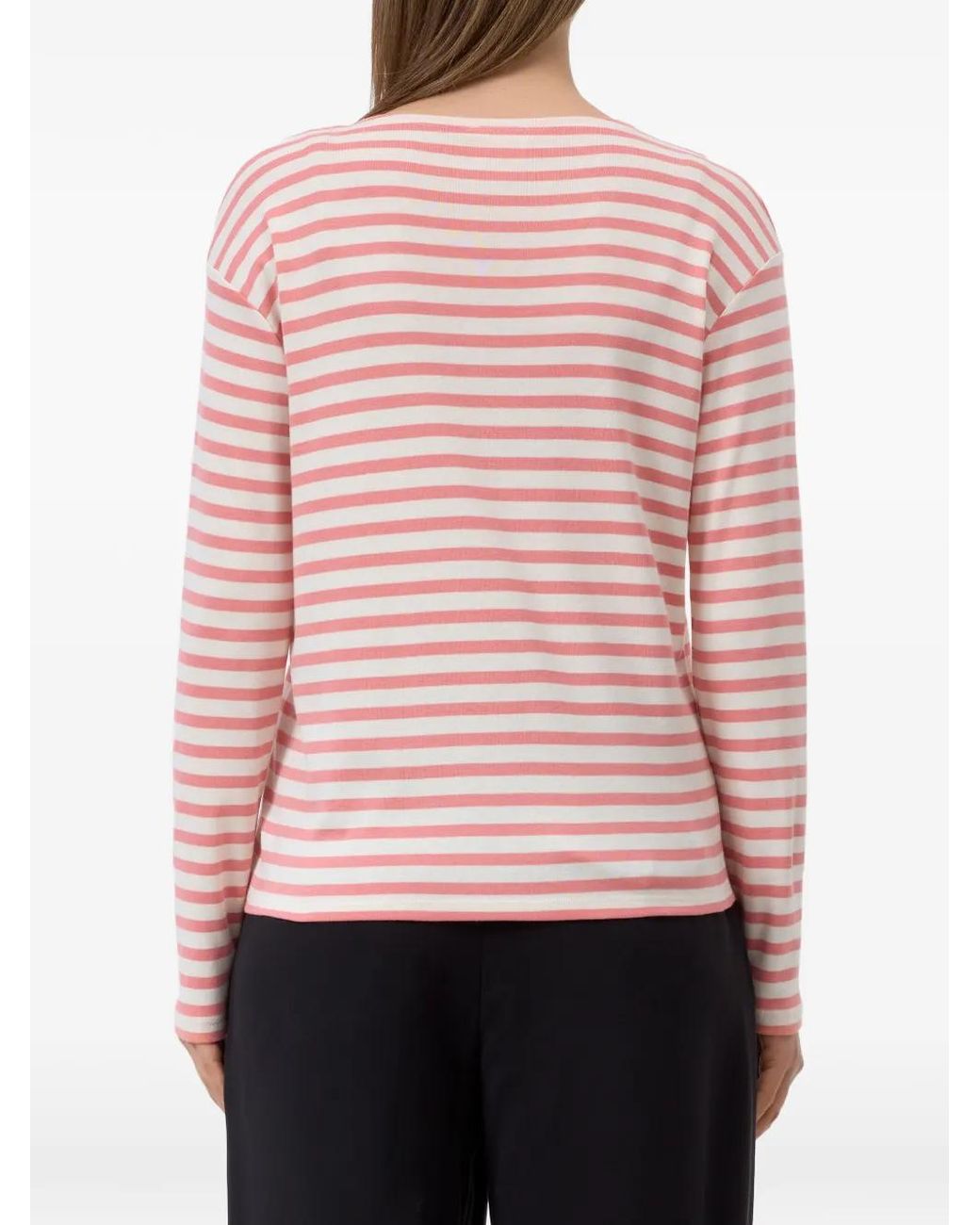 Closed Pink Horizontal-Stripe Long-Sleeve T-Shirt