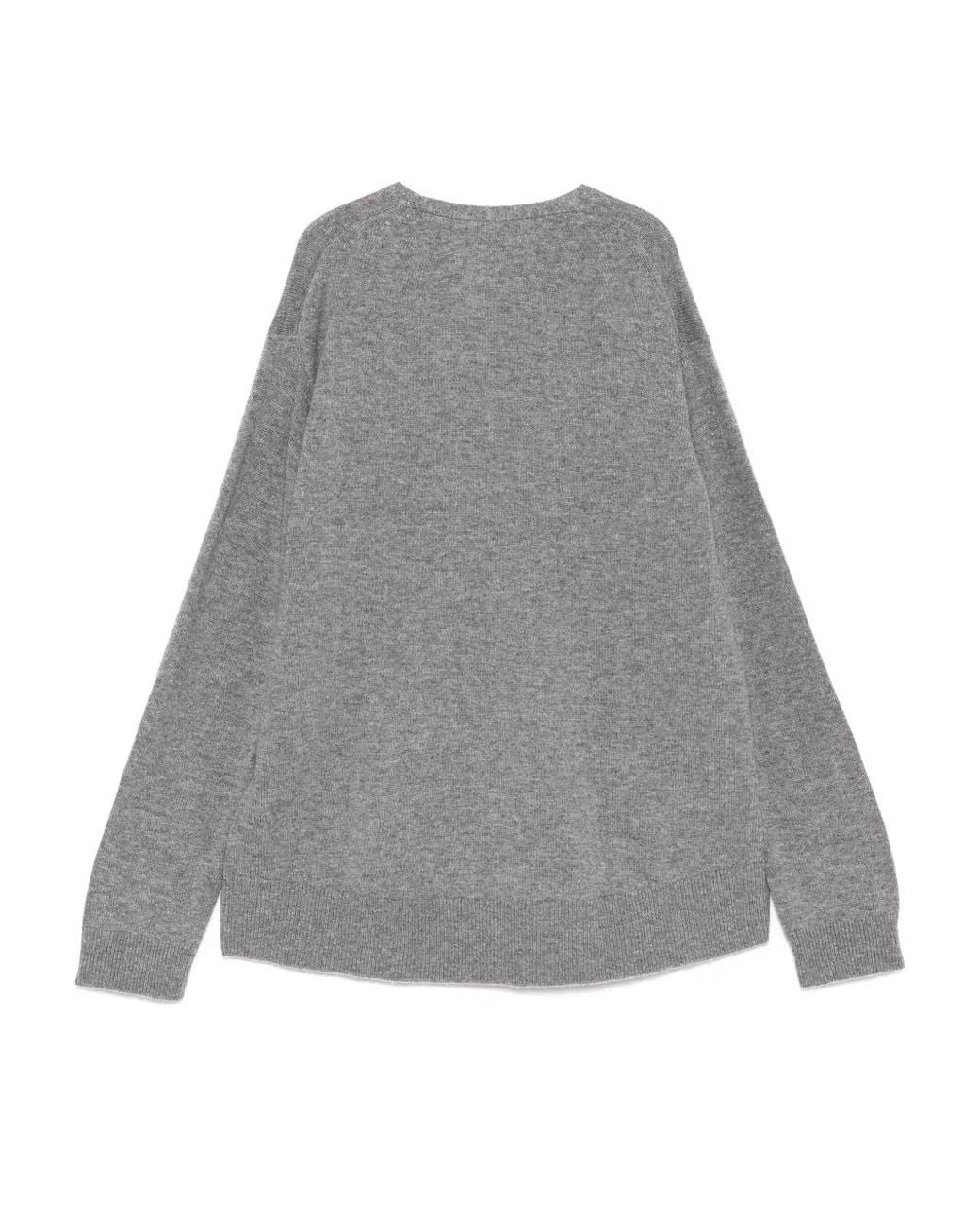 JNBY Gray V-Neck Jumper