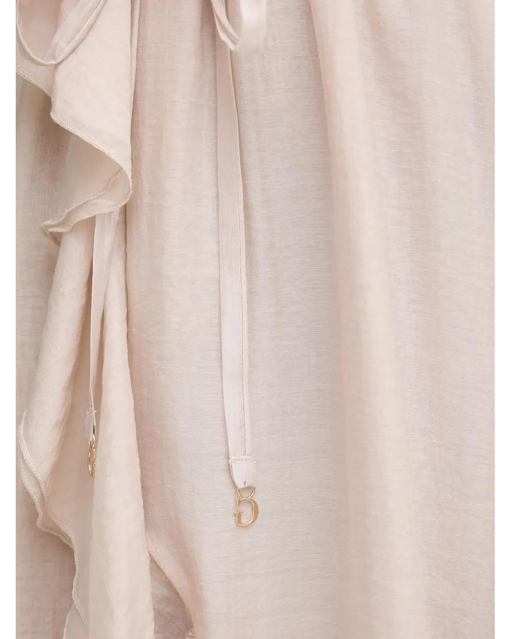 Guess Brown Ruffled Long Dress