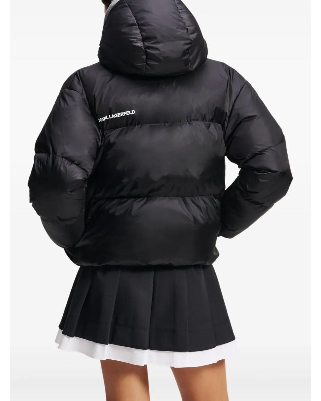 Karl Lagerfeld Ikon Donsjack in het Black