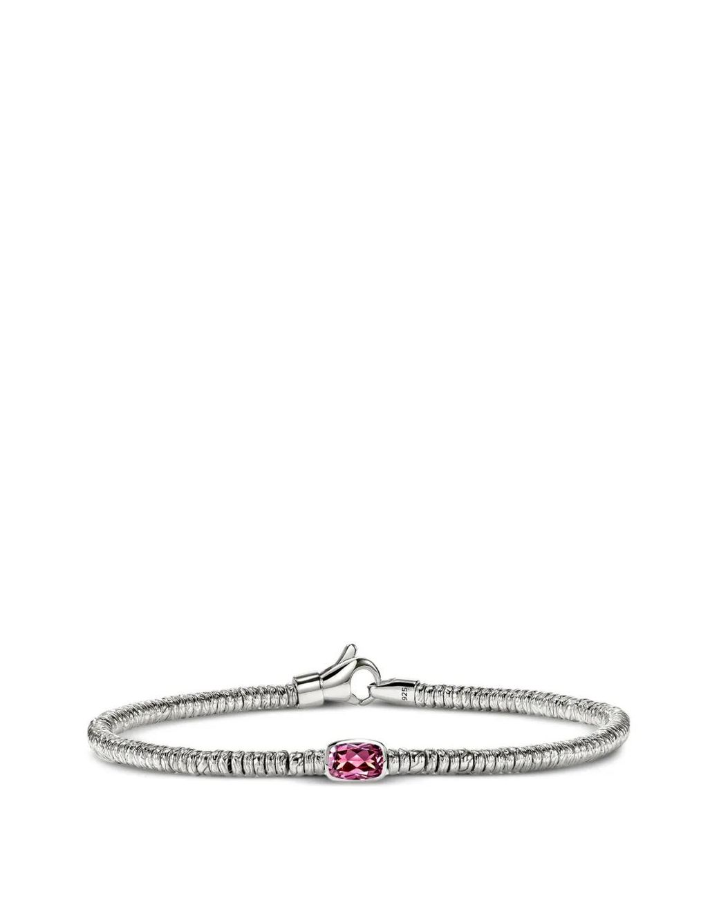 John Hardy White Heishi Rhodolite Bracelet