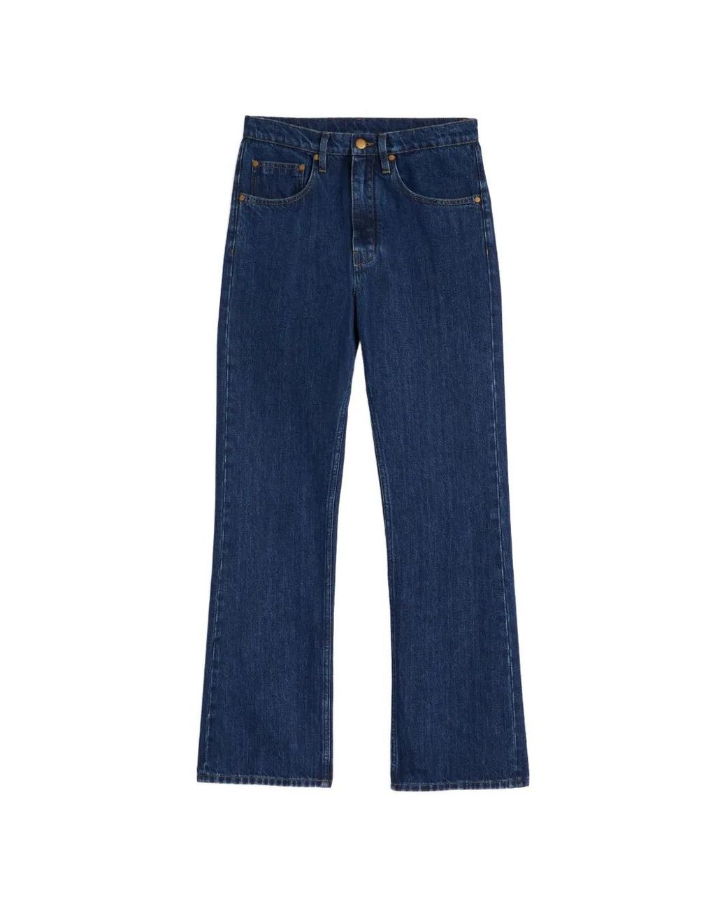 Jil Sander Blue Flared Lightweight Jeans