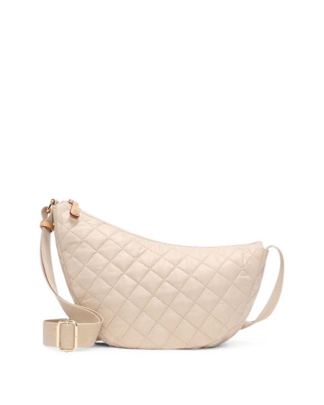 MZ Wallace Natural Small Metro Smile Quilted Crossbody Bag