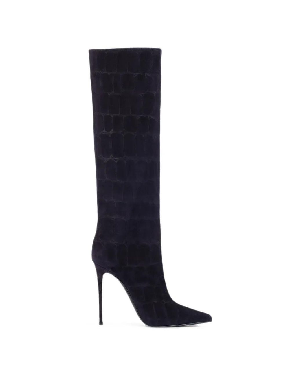 Le Silla Black Eva Suede Boots