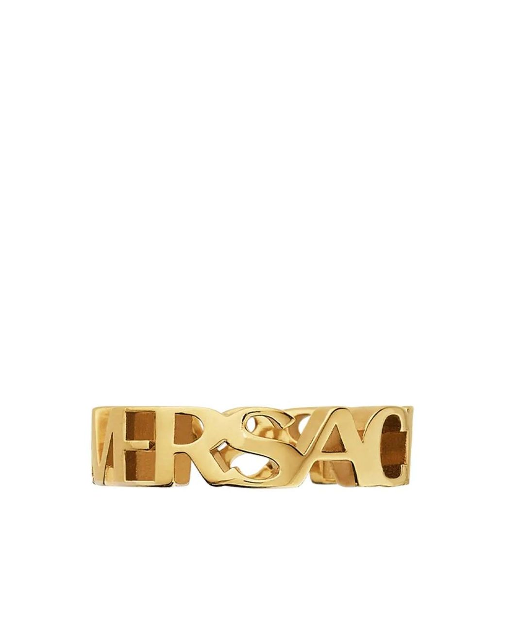 Bague À Logo Versace en coloris Metallic
