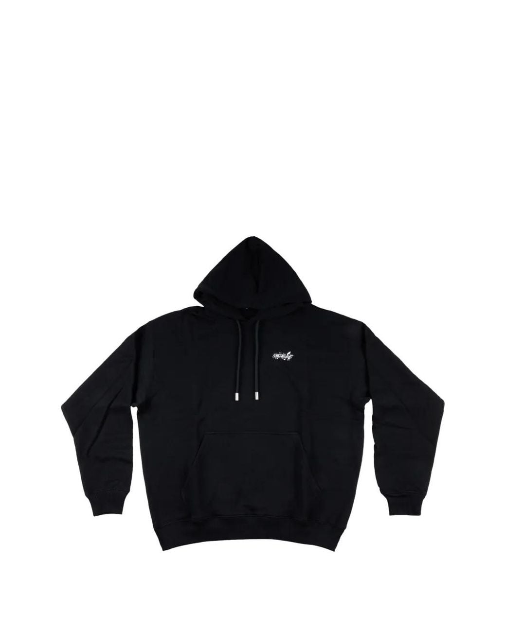 Off-White c/o Virgil Abloh Blue Arrow Paint-Splatter Hoodie for men