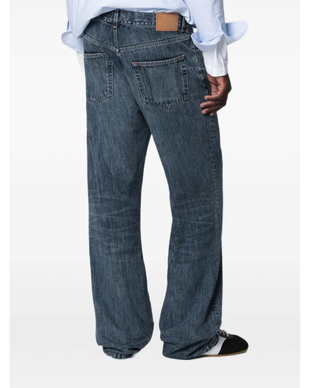 Jeanerica Blue Vega Mid-Rise Straigh-Leg Jeans for men