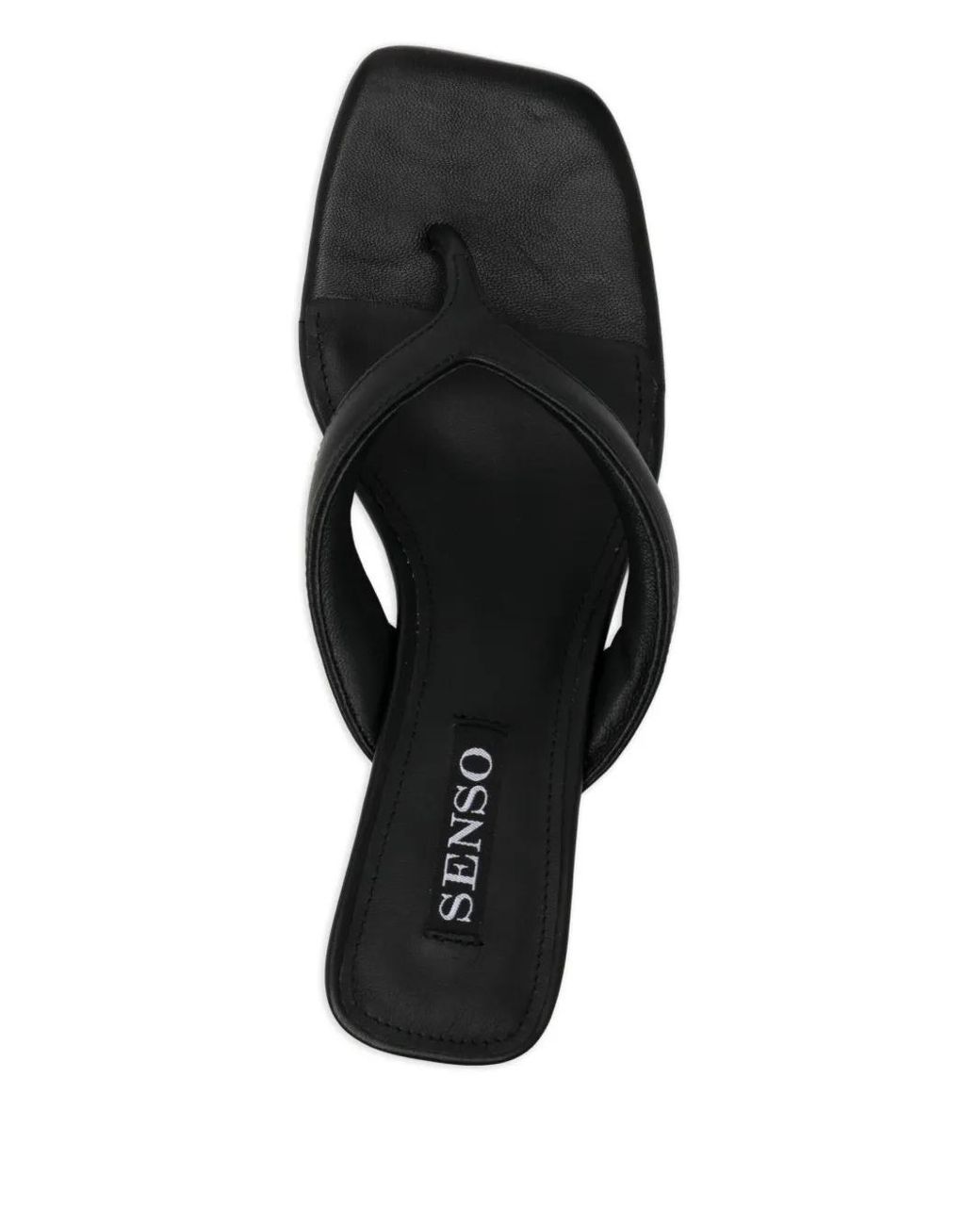 Senso Black 60Mm Square Sandals