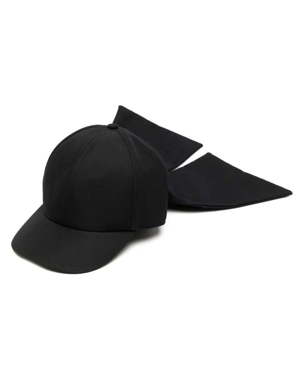 Sacai Black Rear Bow Cap